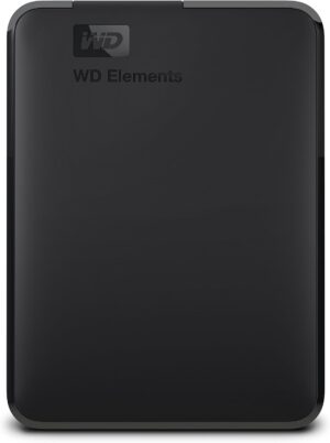 WD 1TB Elements Portable External Hard Drive for Windows, USB 3.2 Gen 1/USB 3.0 for PC & Mac, Plug and Play Ready - WDBUZG0010BBK-WESN
