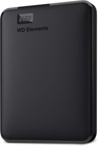 WD 4TB Elements Portable External Hard Drive for Windows, USB 3.2 Gen 1/USB 3.0 for PC & Mac, Plug and Play Ready – ‎WDBU6Y0040BBK-WESN