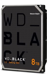 Western Digital 8TB WD_Black Performance Internal Hard Drive HDD – 7200 RPM, SATA 6 Gb/s, 256 MB Cache, 3.5″ – WD8002FZBX
