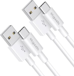 etguuds Car Carplay Cable 2ft for iPhone 16 15 Pro Max/Pro/Plus, 2 Pack USB to USB C Cable for Apple Car Play iPhone 15 16 Cable, for iPad USB C Cord – USB A to USB C Car Charger Cable