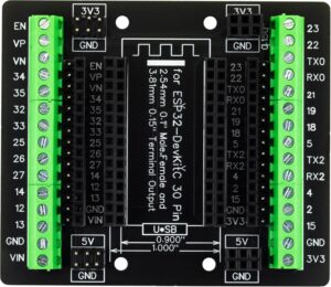 for ESP32 Breakout Board 30 Pins GPIO 1 into 3 Expansion Board 3.81mm 0.15" Terminal Blocks for ESP32 Module ESP-WROOM-32 ESP32-DevKitC