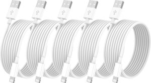 for iPhone Charger Cord 10 ft 5Pack, MFI Certified Long USB to Lightning Fast Charging Cable 10ft Compatible with Apple iPhone 14/13/12/11 Pro Max/XS MAX/XR/XS/X fits iPad Pro/Air/Mini 10 Foot