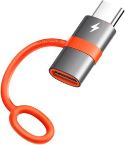 mcdodo Lightning Female to USB C Male Adapter 60W Lightning to Type-C Adapter PD Fast Charging for iPhone 15/15 Pro/15 ProMax/15 Plus/iPad Pro/iPad Air/MacBook Pro/Galaxy,No Support OTG/Audio