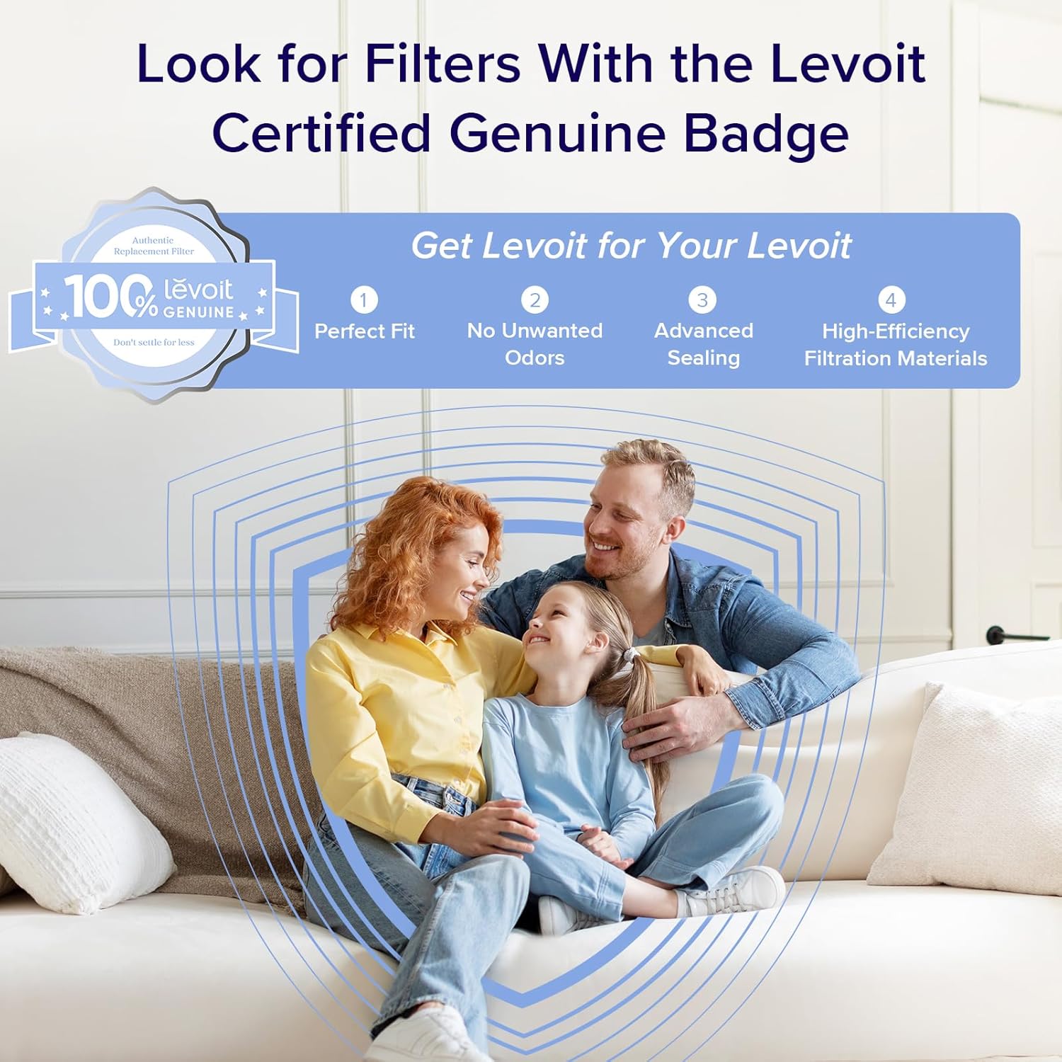 LEVOIT Air Purifiers for Home Large Room Up to 3175 Sq. Ft with Smart WiFi, PM2.5 Monitor, HEPA Sleep Mode, 3-in-1 Filter for Smoke, Pet Allergies, Dust and Odor, Alexa Control, Core 600S-P, White - Image 5
