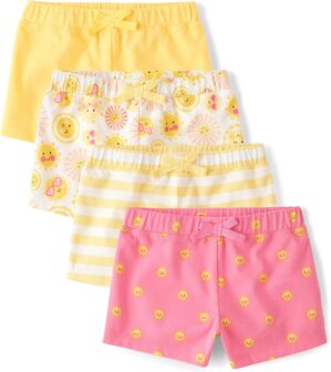 The Children's Place Baby Girls' and Toddler Assorted Knit Shorts