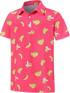 Boys Polo Shirts Hawaiian Golf Clothes Fashion Short Sleeve Kids Cool School Uniform 5-14T