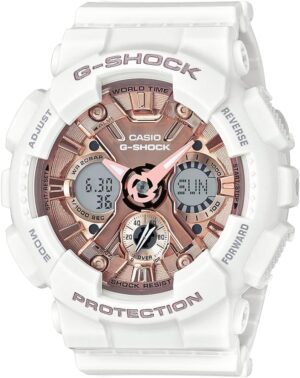 Casio Women's GMS-S120MF-7A2CR G Shock Analog-Digital Display Quartz White Watch