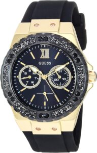 GUESS Women’s Watch, Stainless Steel + Stain Resistant Silicone Model Watch