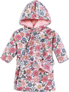 Hudson Baby Unisex Baby Mink with Faux Fur Lining Pool and Beach Robe Cover-ups