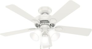 Hunter 50885 Swanson Ceiling Fan 44 inches Fresh White