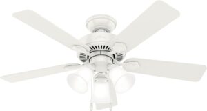 Hunter 50885 Swanson Ceiling Fan 44 inches Fresh White