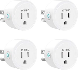 KTMC Smart Plug 4 Pack, Alexa & Google Home Compatible, No Hub Required, Remote Control, ETL Certified