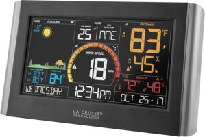 La Crosse Technology Wireless Weather Station with WiFi Connectivity, Dynamic Forecast, Wind Speed and Alerts, Temperature/Humidity - Advanced Forecast, Long Range Transmission (400 Feet), V21-WTH