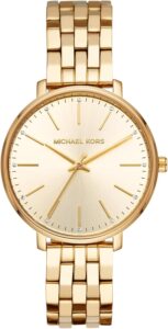 Michael Kors Pyper Three-Hand Gold-Tone Stainless Steel Women’s Watch (Model: MK3898)