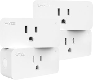 Wyze Plug, 2.4GHz WiFi Smart Plug, Compatible with Alexa, Google Assistant, IFTTT, No Hub Required, Four-Pack, White