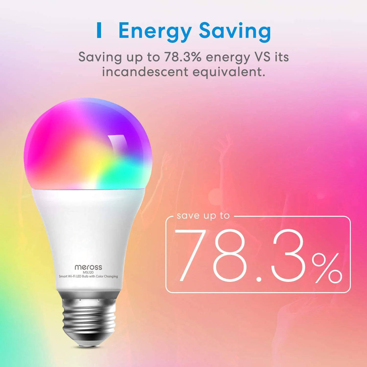 Meross HomeKit WiFi Smart Light LED Bulb 9W RGBWW Multi Colors Lamp Dimmable Bulb Timing Function Support Alexa Google Home