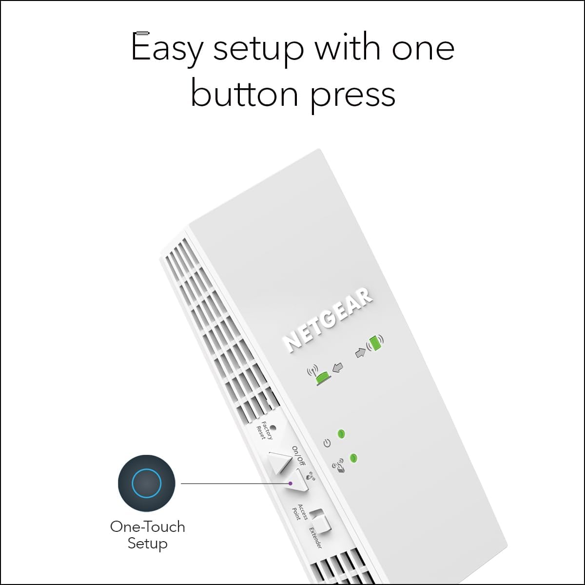 NETGEAR WiFi Mesh Range Extender EX6250 - Coverage up to 2000 sq.ft. and 32 devices with AC1750 Dual Band Wireless Signal Booster & Repeater (up to 1750Mbps speed), plus Mesh Smart Roaming - Image 5