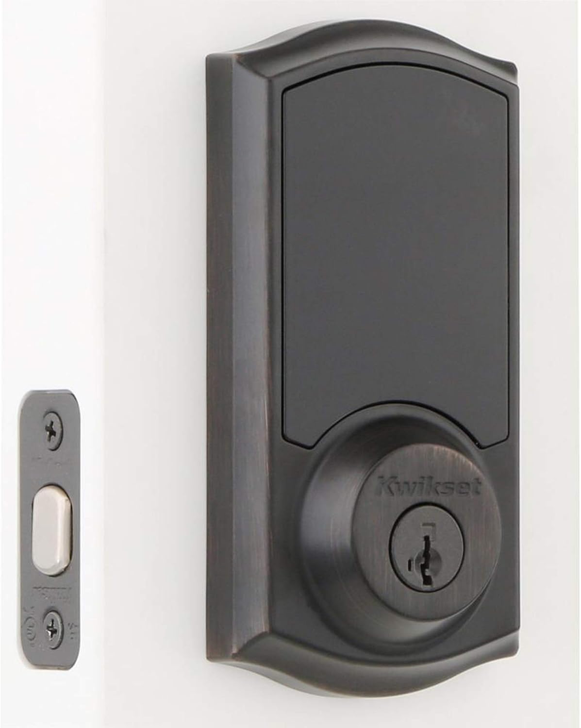 Kwikset 99160-021 SmartCode 916 Traditional Smart Lock Touchscreen Electronic Deadbolt Front Door Lock with SmartKey Security and Z-Wave Plus in Venetian Bronze - Image 3
