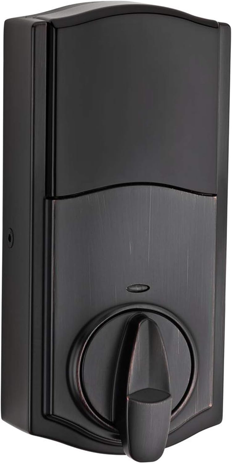 Kwikset 99160-021 SmartCode 916 Traditional Smart Lock Touchscreen Electronic Deadbolt Front Door Lock with SmartKey Security and Z-Wave Plus in Venetian Bronze - Image 4