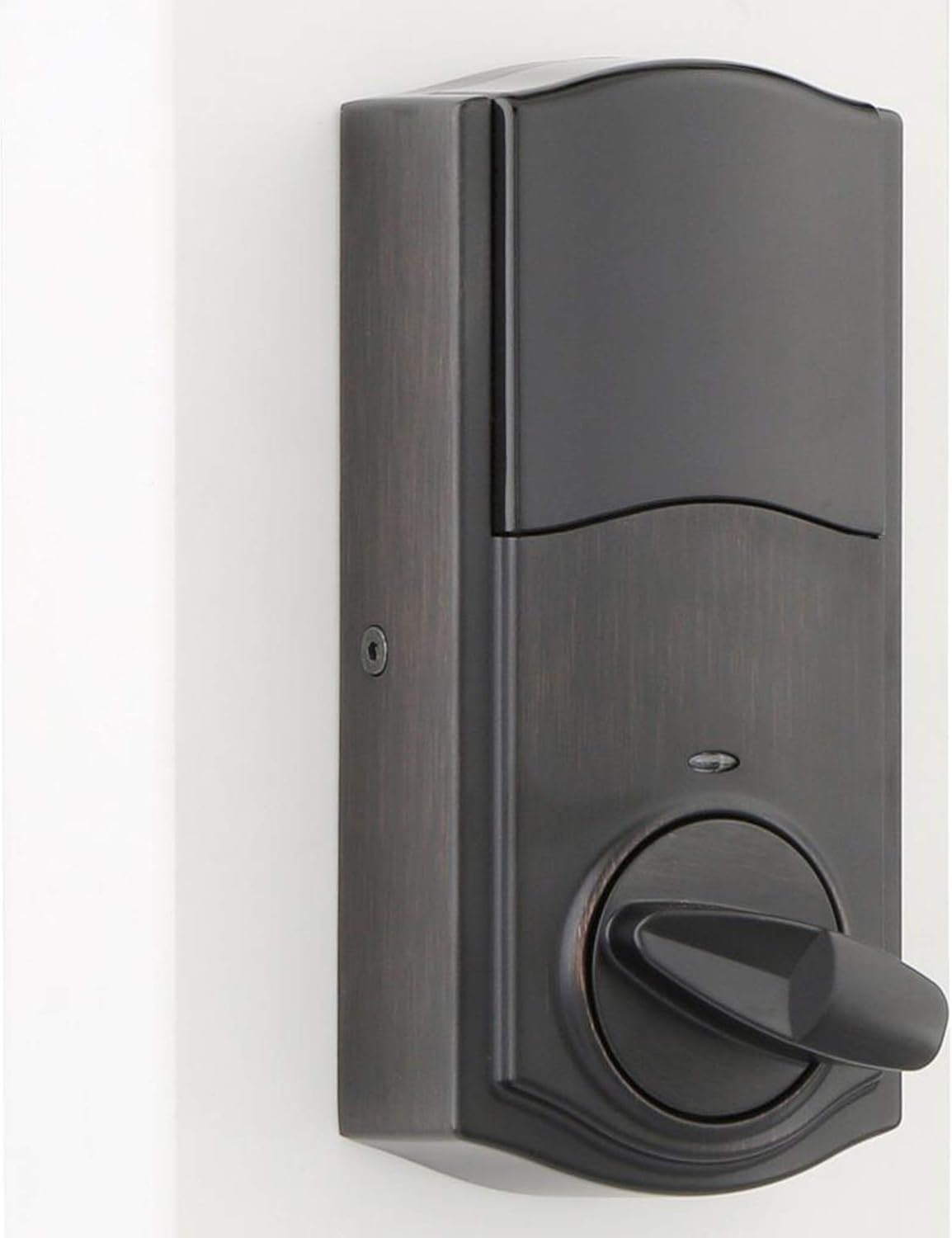 Kwikset 99160-021 SmartCode 916 Traditional Smart Lock Touchscreen Electronic Deadbolt Front Door Lock with SmartKey Security and Z-Wave Plus in Venetian Bronze - Image 5