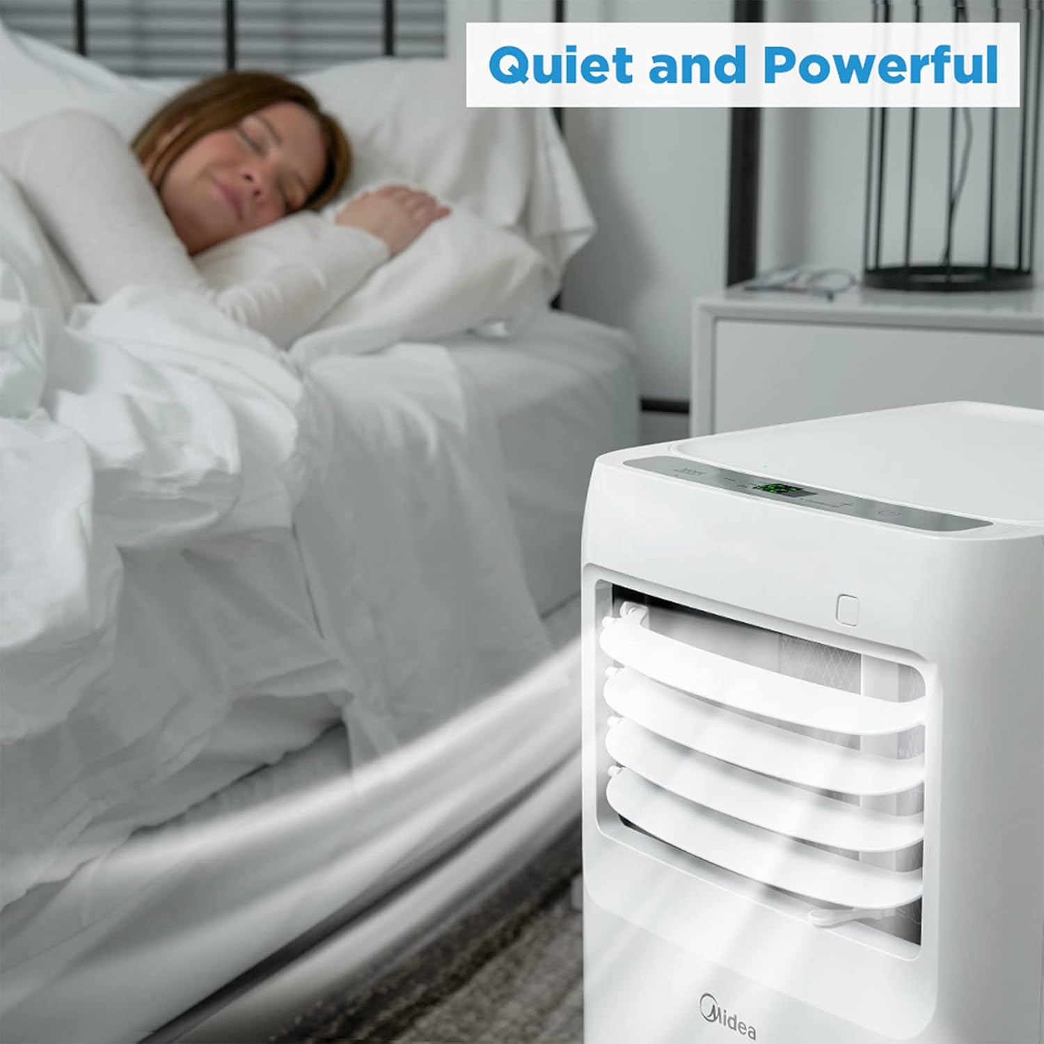 Midea 8,000 BTU ASHRAE (5,300 BTU SACC) Portable Air Conditioner, Cools up to 175 Sq. Ft., with Dehumidifier & Fan mode, Easy- to-use Remote Control & Window Installation Kit Included - Image 3