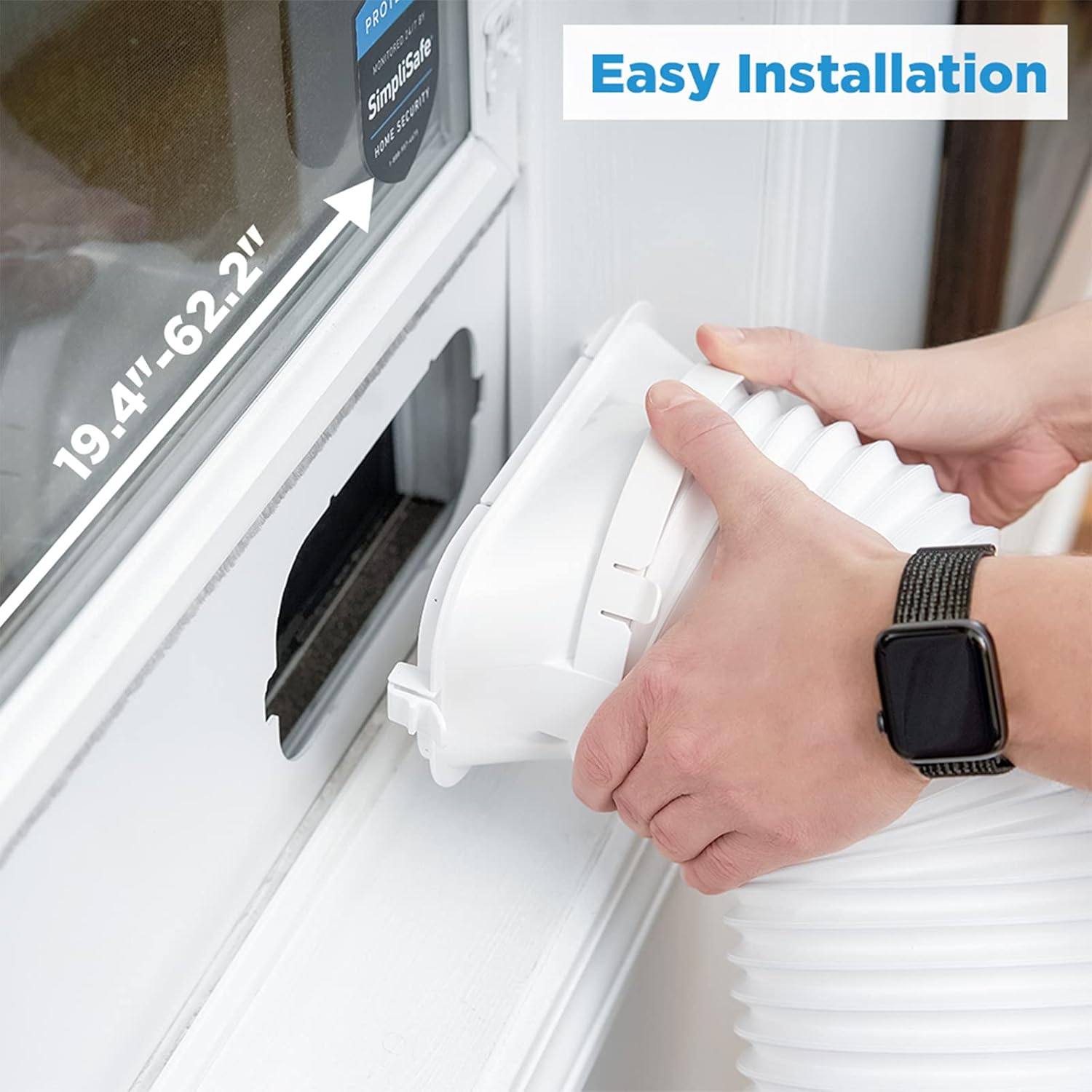 Midea 8,000 BTU ASHRAE (5,300 BTU SACC) Portable Air Conditioner, Cools up to 175 Sq. Ft., with Dehumidifier & Fan mode, Easy- to-use Remote Control & Window Installation Kit Included - Image 6