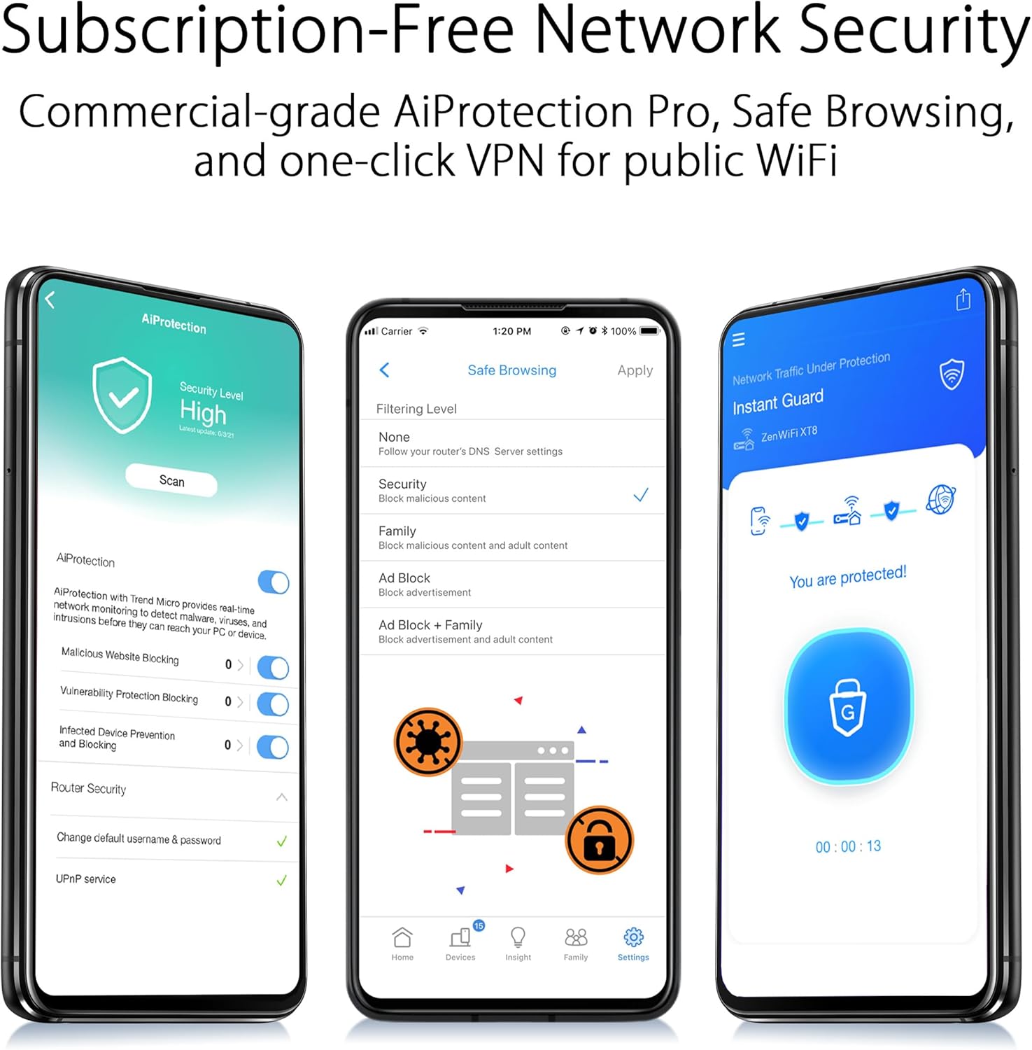 ASUS ZenWiFi AX6600 Tri-Band Mesh WiFi 6 System (XT8 1PK) - Whole Home Coverage up to 2750 sq.ft & 4+ rooms, AiMesh, Included Lifetime Internet Security, Easy Setup, 3 SSID, Parental Control, Charcoal - Image 3