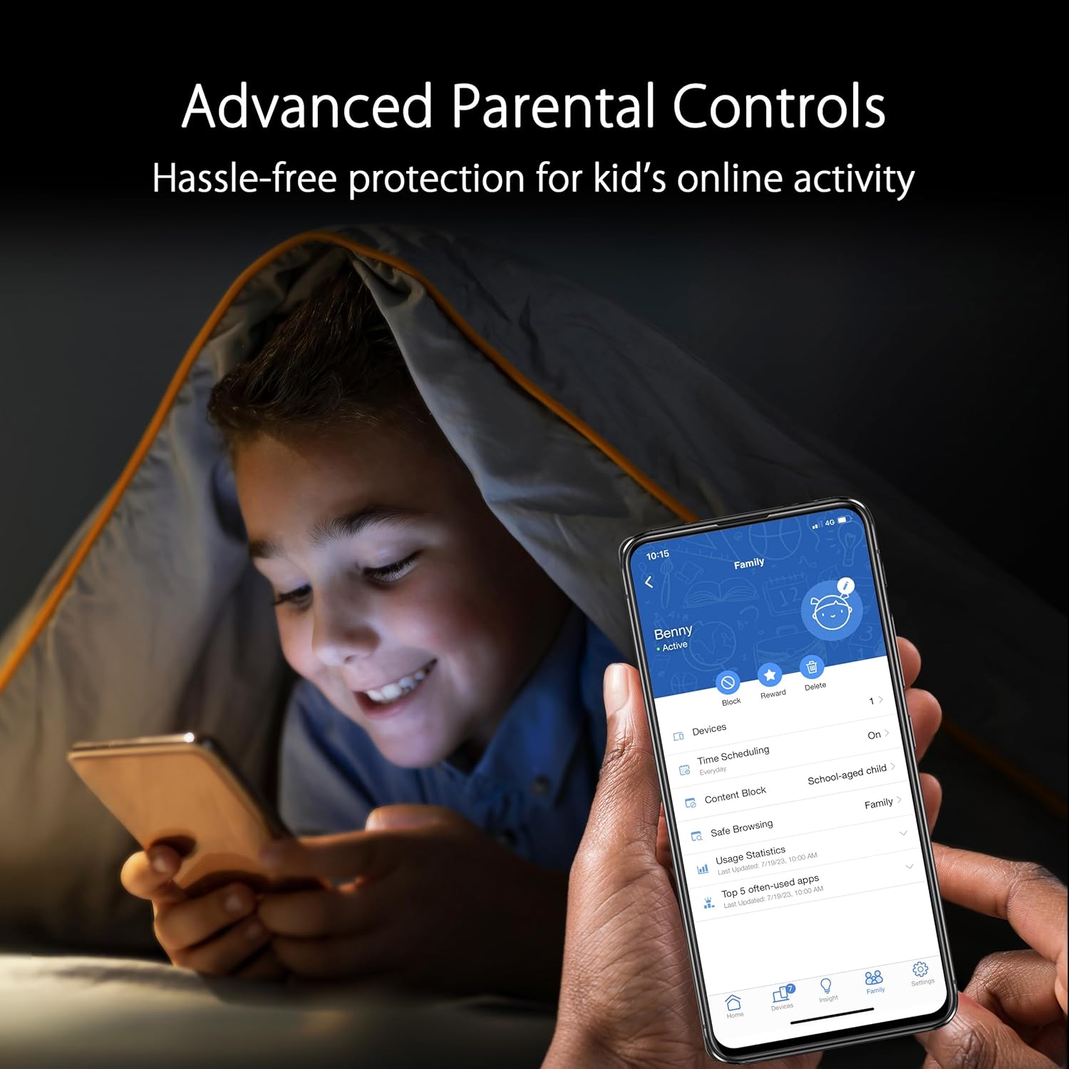 ASUS ZenWiFi AX6600 Tri-Band Mesh WiFi 6 System (XT8 1PK) - Whole Home Coverage up to 2750 sq.ft & 4+ rooms, AiMesh, Included Lifetime Internet Security, Easy Setup, 3 SSID, Parental Control, Charcoal - Image 8
