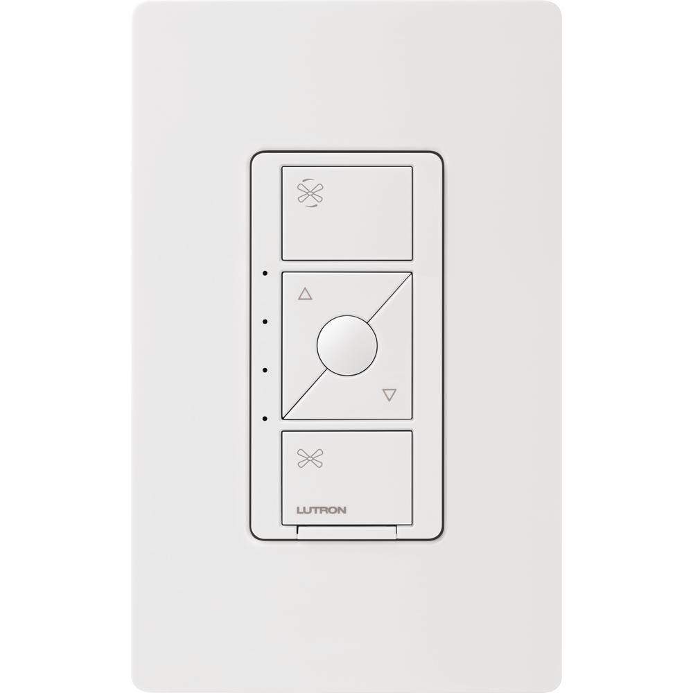 Lutron Caseta Smart Fan Speed Control Switch (Lutron Smart Hub Required), Single-Pole, PD-FSQN-WH, White - Image 2