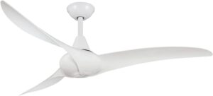 MINKA-AIRE F843-WH Wave 52 Inch 3 Blade Ceiling Fan in White Finish