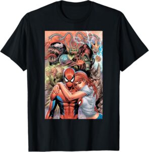 Marvel Spider-Man and Mary Jane vs. Super Villains T-Shirt