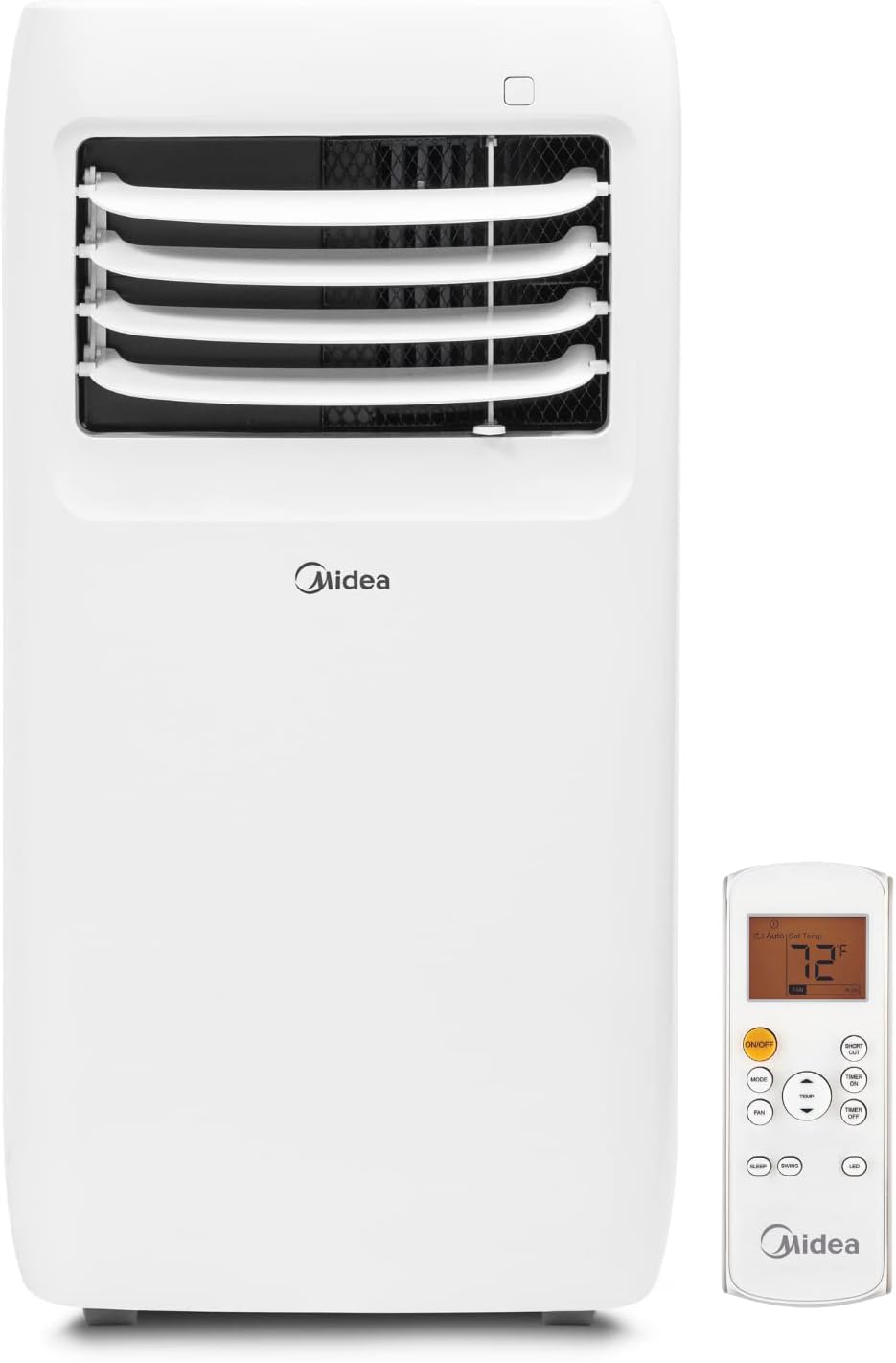 Midea 8,000 BTU ASHRAE (5,300 BTU SACC) Portable Air Conditioner, Cools up to 175 Sq. Ft., with Dehumidifier & Fan mode, Easy- to-use Remote Control & Window Installation Kit Included