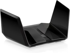 NETGEAR Nighthawk WiFi 6E Router (RAXE500) - Security Features, 12-Stream Gigabit Router AXE11000 Tri-Band Wireless Speed (Up to 10.8Gbps), New 6GHz Band, Coverage up to 3,500 sq. ft, 60 Devices