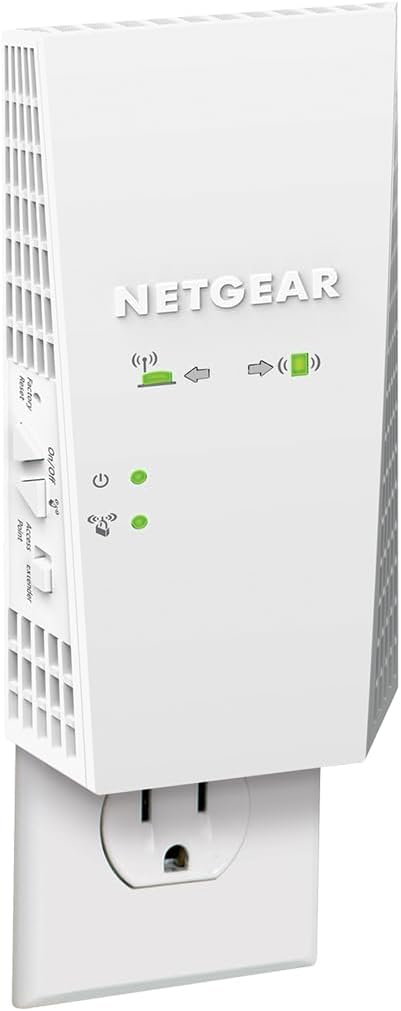 NETGEAR WiFi Mesh Range Extender EX6250 - Coverage up to 2000 sq.ft. and 32 devices with AC1750 Dual Band Wireless Signal Booster & Repeater (up to 1750Mbps speed), plus Mesh Smart Roaming