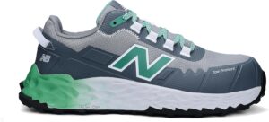 New Balance Fresh Foam Cremorne Composite Toe Safety Shoes for Men - Non Slip, Electrical Hazard - Wide Fit, Green, Low Rise