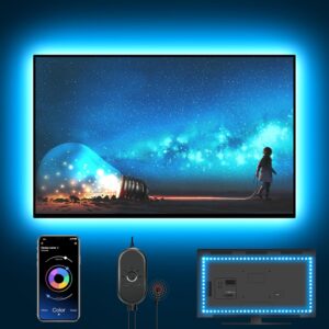 Nexillumi LED Lights for TV, 13.2ft TV LED Backlight for 32-65 Inch, RGB LED Strip Lights Behind TV, APP Remote Control Music Sync TV Led Lights for Bedroom