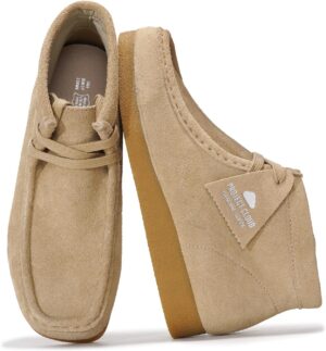 Project Cloud Ankle Boots for Women - 100% Genuine Suede Womens Shoes - Memory Foam Insole Chukka Boots - Water Resistant Fashion Shoes for Women 2025 (Wally Boot)