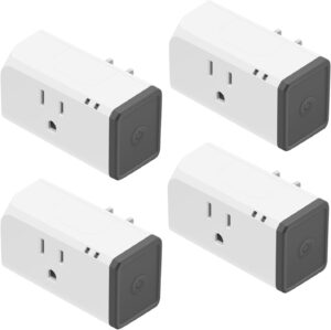 SONOFF S31 WiFi Smart Plug with Energy Monitoring, 15A Smart Outlet Socket ETL Certified, Work with Alexa & Google Home, IFTTT Supporting, 2.4 Ghz WiFi Only (4-Pack)