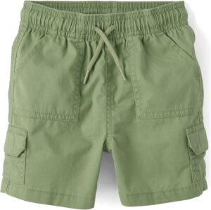 The Children’s Place Baby Boys’ and Toddler Pull on Cargo Shorts