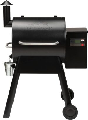 Traeger Grills Pro 575 Wood Pellet Smoker and Grill, WiFi and App Enabled Electric Smoker, 6-in-1 BBQ and Pellet Grill, 572 Square Inches of Grilling Area, 500 Degree Max Temperature, Black Finish