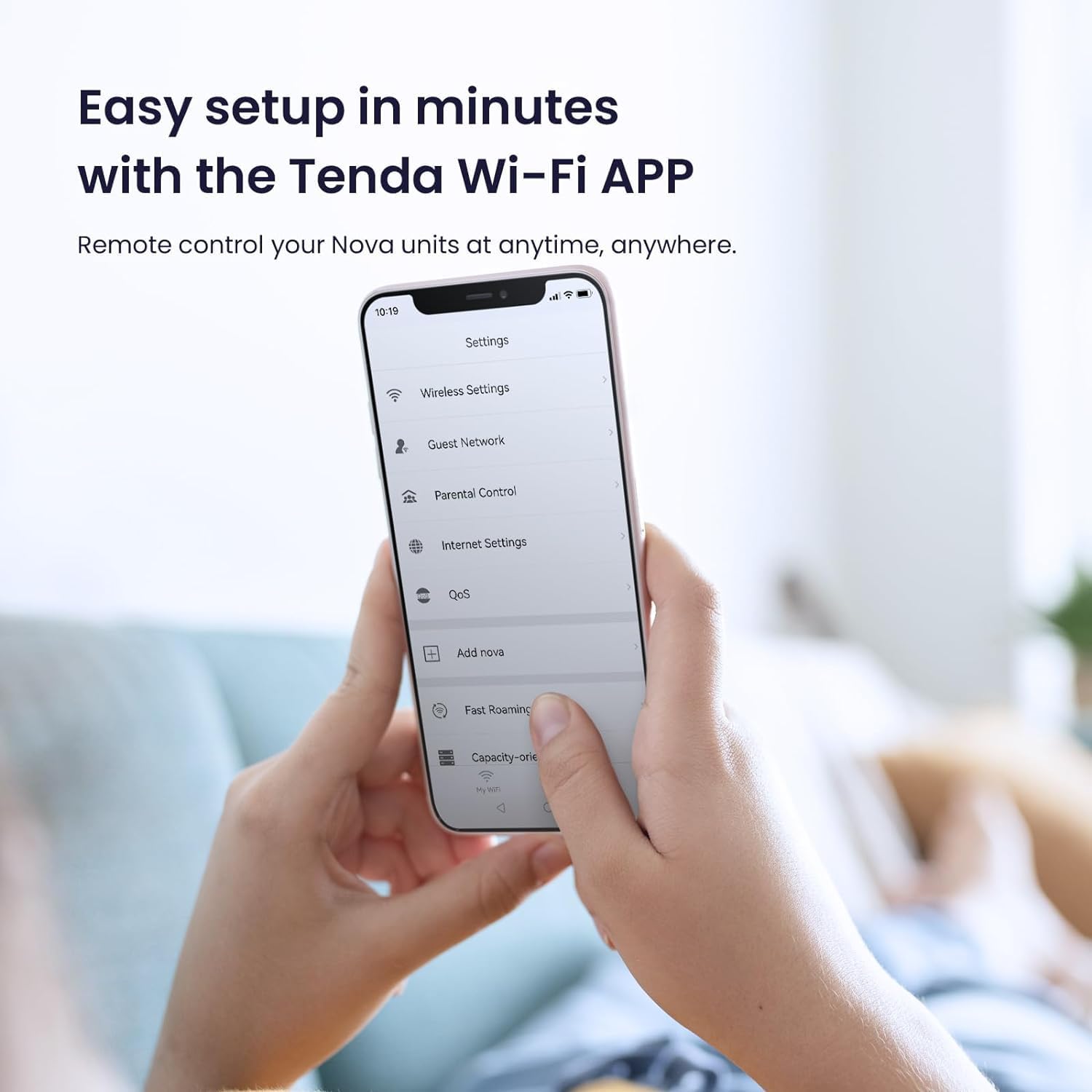 Tenda Nova Mesh WiFi System - Covers 3000 sq.ft - AC1200 Dual-Band Mesh Network for Home Internet - Parental Control - 3-Pack - Image 5