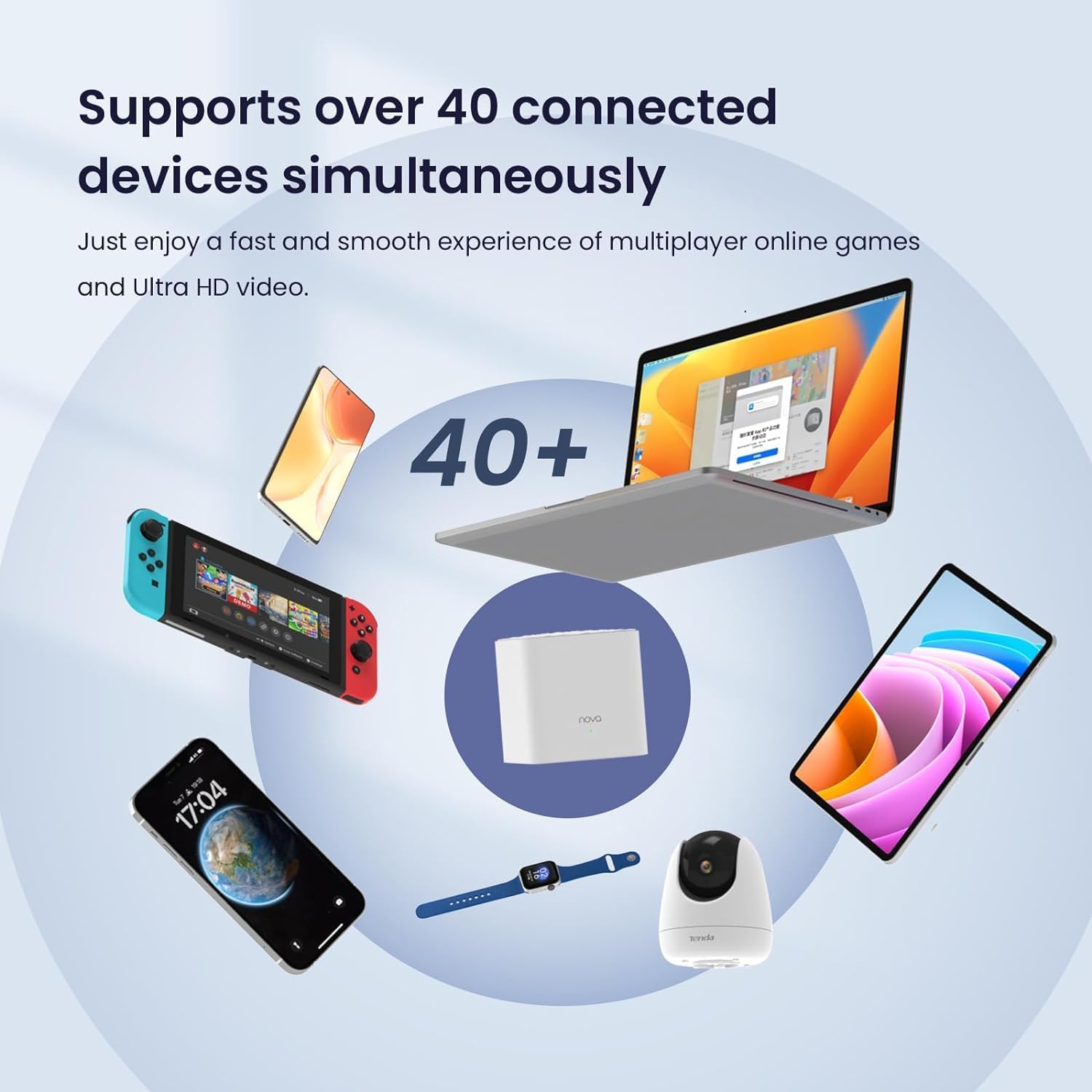 Tenda Nova Mesh WiFi System - Covers 3000 sq.ft - AC1200 Dual-Band Mesh Network for Home Internet - Parental Control - 3-Pack - Image 6