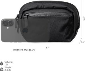 ALPAKA Go Sling Nano 1.6L Compact Camera Sling Bag for Men – Small EDC Crossbody Bag for Point & Shoot Cameras
