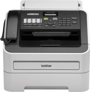 Brother FAX-2840 High Speed Mono Laser Fax Machine, Dark/Light Gray - FAX2840, 17.750x18.125x16.625