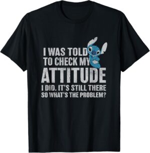 Disney Lilo & Stitch Attitude Problem Alien T-Shirt