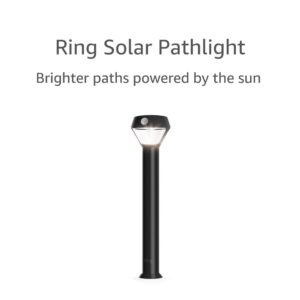 Ring Solar Pathlight - Outdoor Motion-Sensor Security Light, Black (Bridge required)