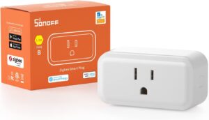SONOFF Zigbee Smart Plug with ETL Certified, S40 Lite 15A Outlet, Zigbee Repeater, Works with SmartThings and Amazon Echo Plus, Hub Needed for Amazon Alexa