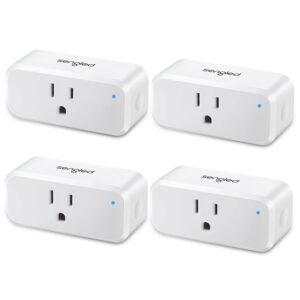 Sengled Smart Plug Works with Alexa, Amazon Smart Plug Bluetooth Mesh, Alexa Plug Smart Outlet Remote Control, 15A Smart Socket, 1800W, Timer & Schedule, FCC Certified, No Hub Required, 4-Pack