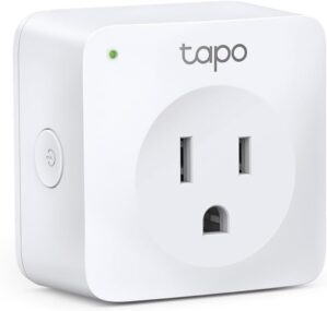 TP-Link Tapo Smart Plug Mini, Smart Home Wifi Outlet Works with Alexa Echo & Google Home, No Hub Required, Remote Control Your Home Appliances from Anywhere (P100)