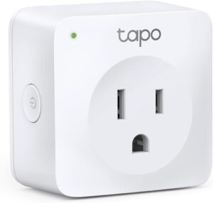TP-Link Tapo Smart Plug Mini, Smart Home Wifi Outlet Works with Alexa Echo & Google Home, No Hub Required, Remote Control Your Home Appliances from Anywhere (P100)